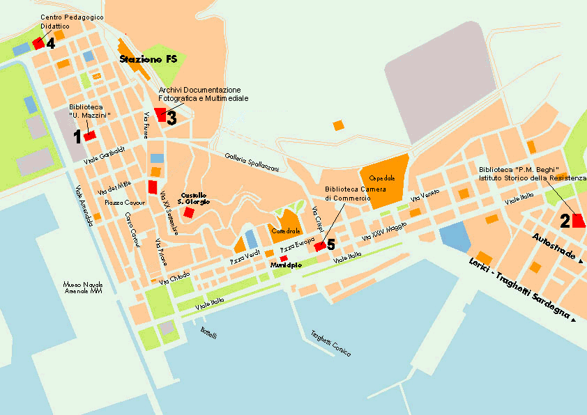 Mappa della Spezia